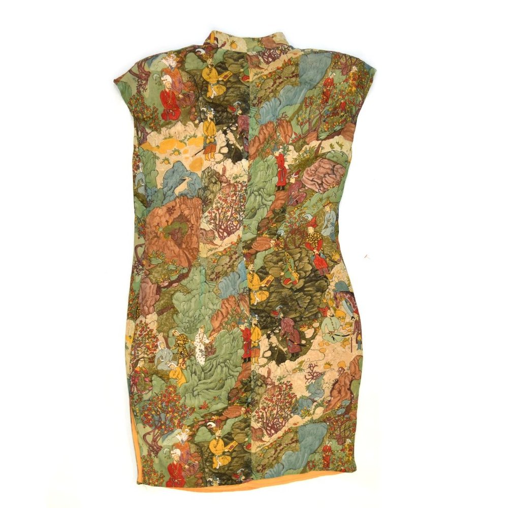 Vintage Platinum Dorothy Schoelen Mongol Art Dress - Picture 8 of 8